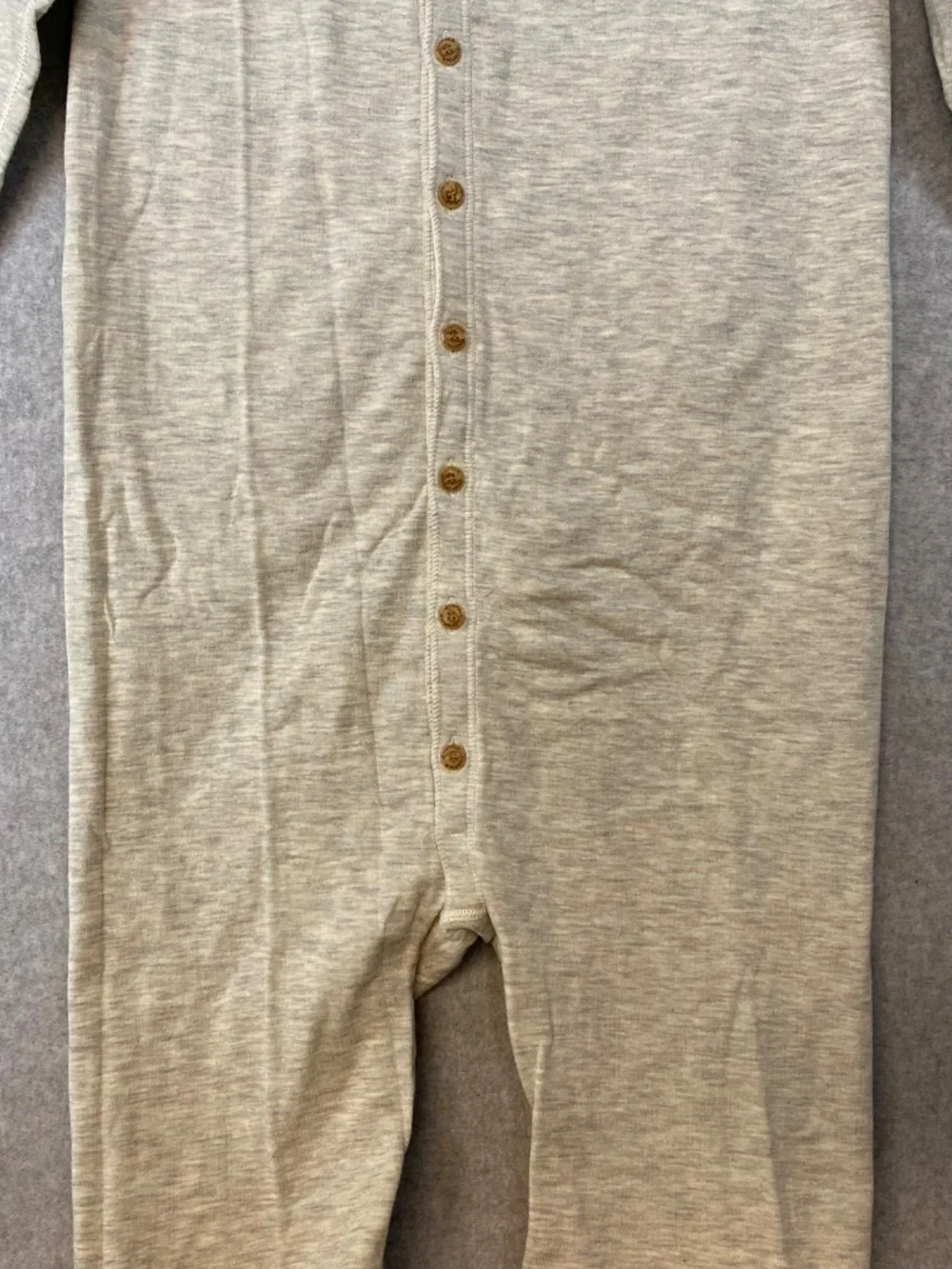 NEW! Duofold Men's 2 Layer Unionsuit Size Small • Oatmeal • Wool Cotton
